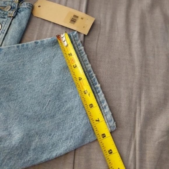 Levi's Loose Fit Overalls Light Wash Denim Jeans Jumpsuit 90s Romper Pants - Picture 14 of 14